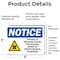 Signmission Radiation & Laser Sign, 3.5 in H x 5 in W, Vinyl Decal, Rectangle OS-2PACK-NS-D-35-L-17710 - alternate 3
